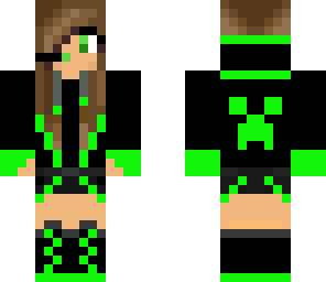 greeen creeper girl edit