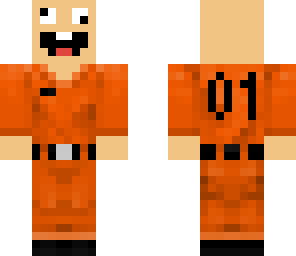 crazy guy in prison suit