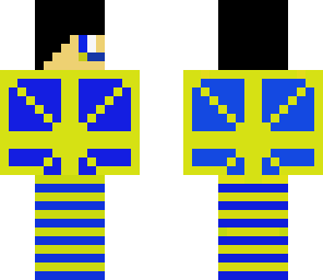 emo boy blue yellow