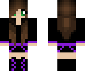 purple brunette