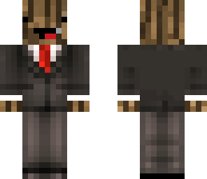 wood in a suit