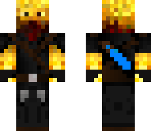 blaze guy with a sword