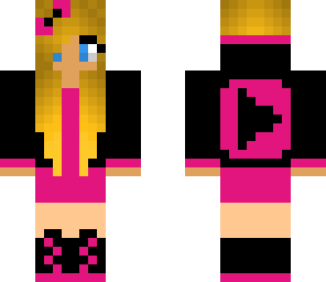pink and black youtuber dress