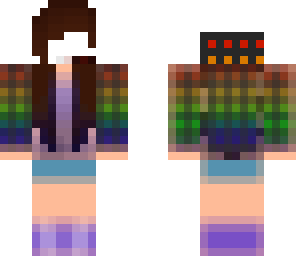 rainbow sweater girl