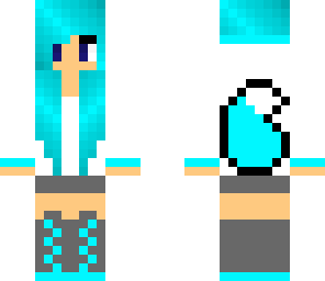 teal wolf girl