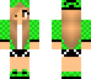 green checkered girl