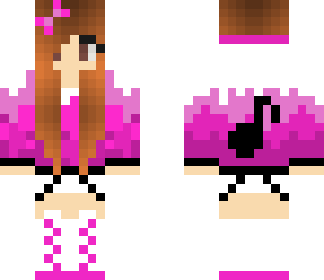 cute pink music girl