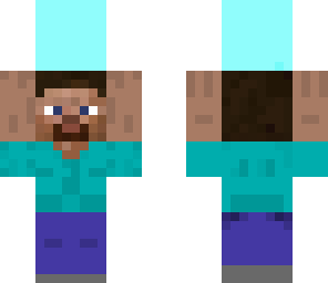 steve holding diamond block