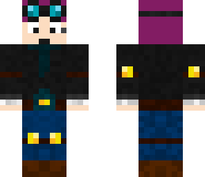 dantdm purple hair and blue headset