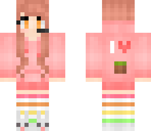 i luv minecraft skin