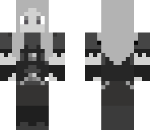 black and white