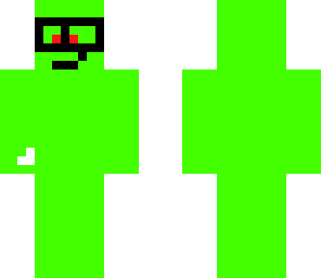 akward green man