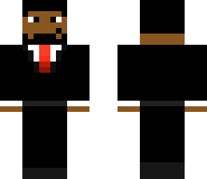 black guy suit