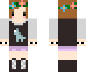cupcakelover5000 dino shirt and flower crown