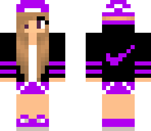 purple nike girl