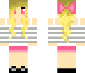 girl with ribbon