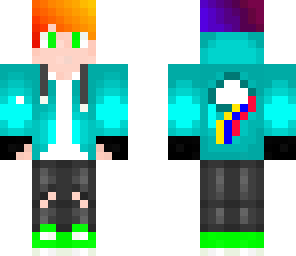 quakeshake's rainbow suit
