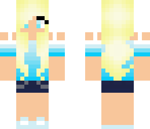 blue fade blonde