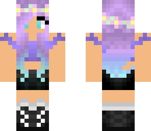 purple haired chick