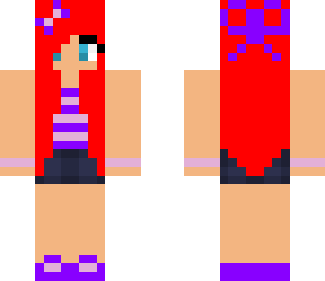cute purple girl