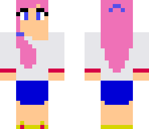 pink hair girl