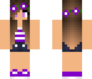 purple cute girl