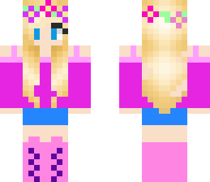 pink flower girl