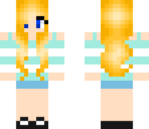 cute light blue girl