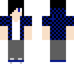 a guy with checkered hoodie