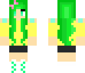 green summer girl
