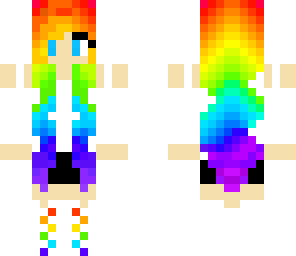 rainbow summer girl