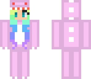 rainbow hair dino