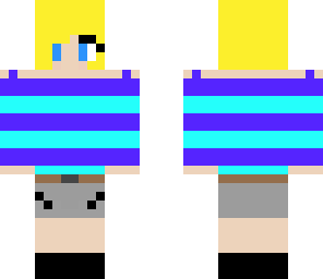 girl in stripes