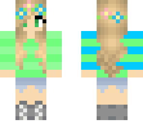 blue and green