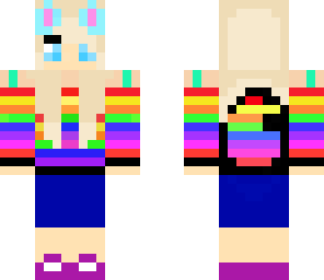 rainbow fox girl
