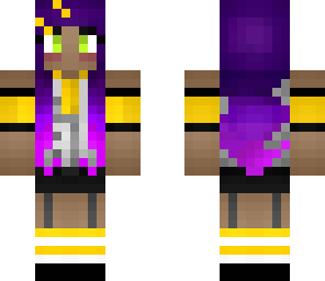 purple haired girl