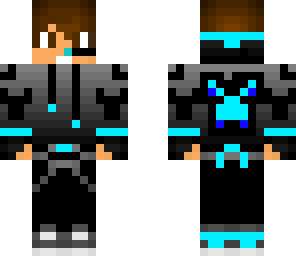neon blue creeper hoodie