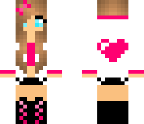pink heart girl