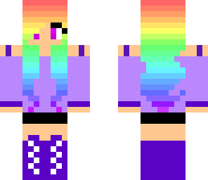 rainbow hair girl