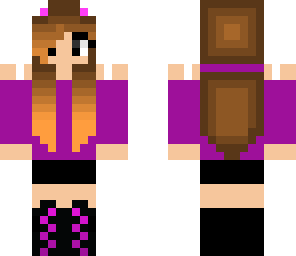 pink and purple catgirl