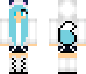 cute blue wolf girl
