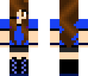 blue gamer girl
