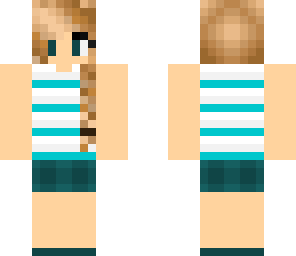 summer blue person