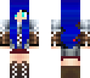 blue assassin girl without the hood