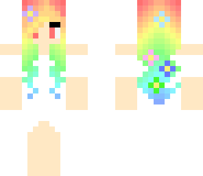 rainbow flower girl