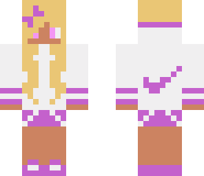 purple nike girl