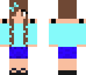 cool blue girl