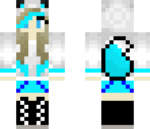edited blue fox girl