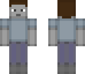 grey pixel steve
