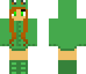 brunette frog girl 